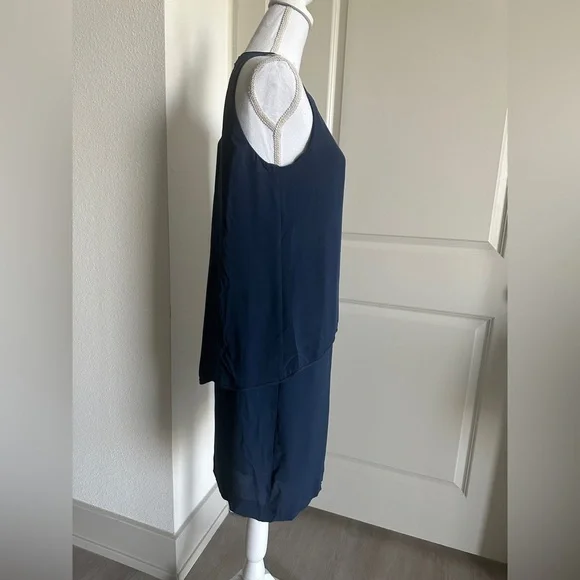 THEORY Womens Sleeveless Dress Lyall Solid Blue - Picture 6 of 9